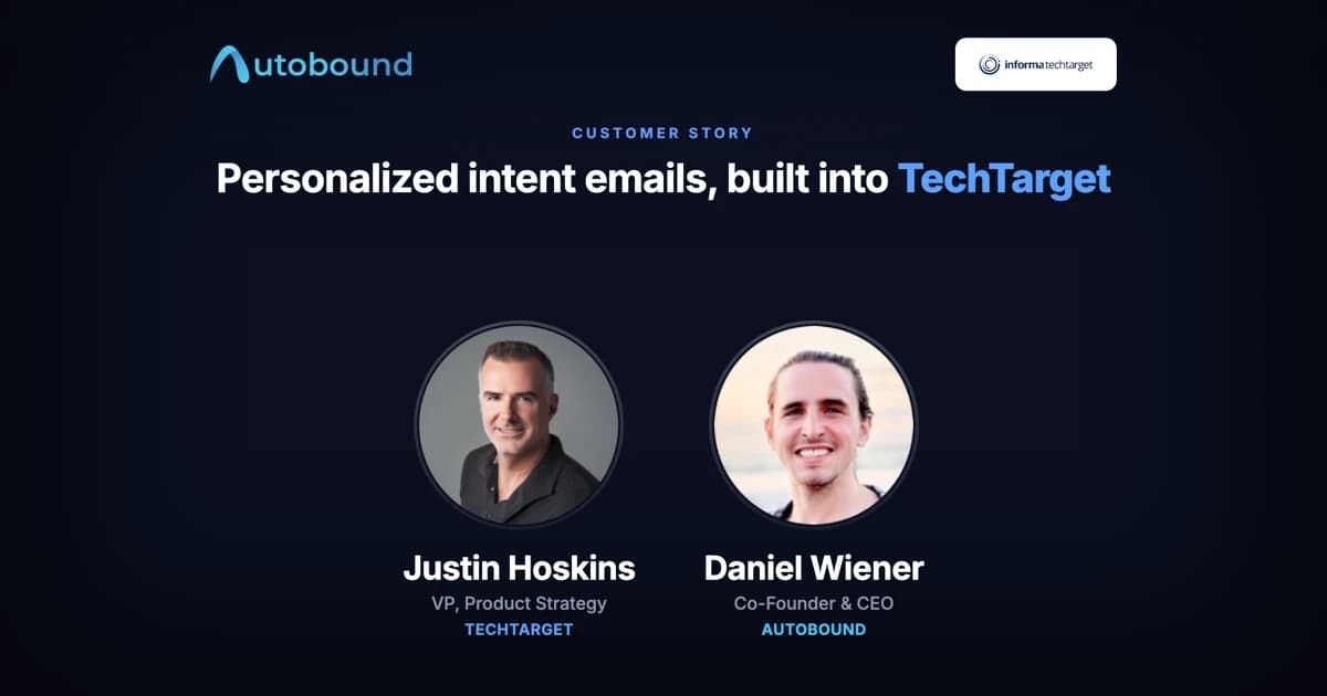 Informa TechTarget (OEM) success story with Autobound