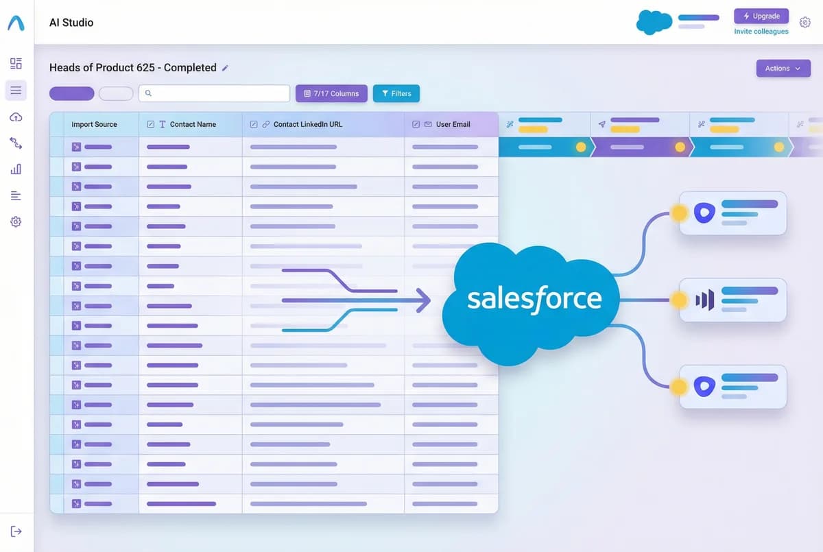 Export to Salesforce Custom Fields