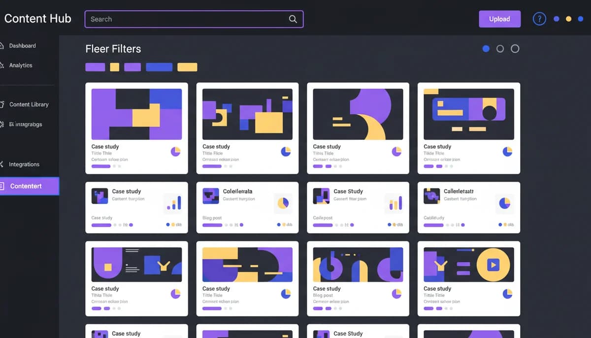 Content Hub interface