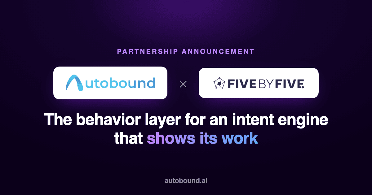Autobound + 5x5: The Behavior Layer for an Intent Engine That Shows Its Work