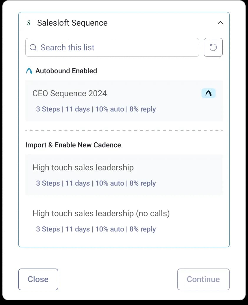 Choose your sequence