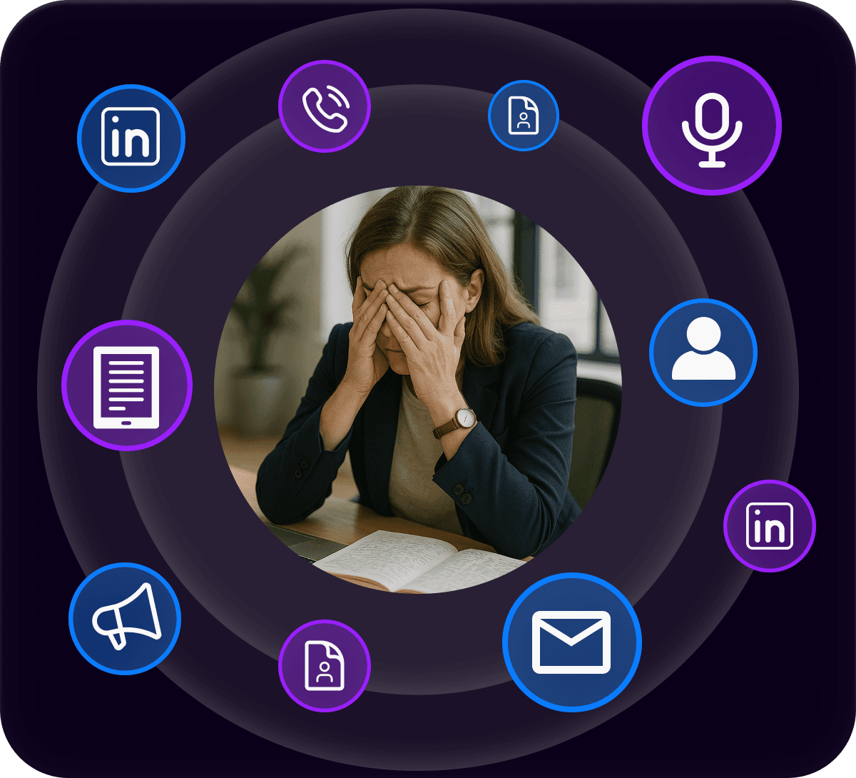 You're Trapped in a Cycle of Tedious Research and Low Response Rates.