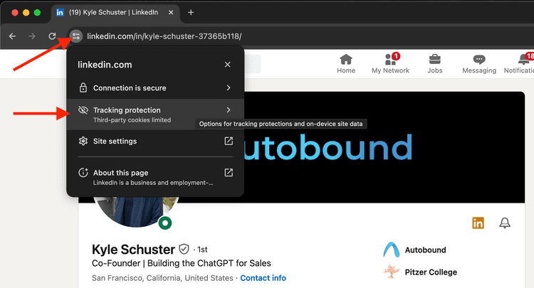 Chrome tracking protection settings to allow third party cookies